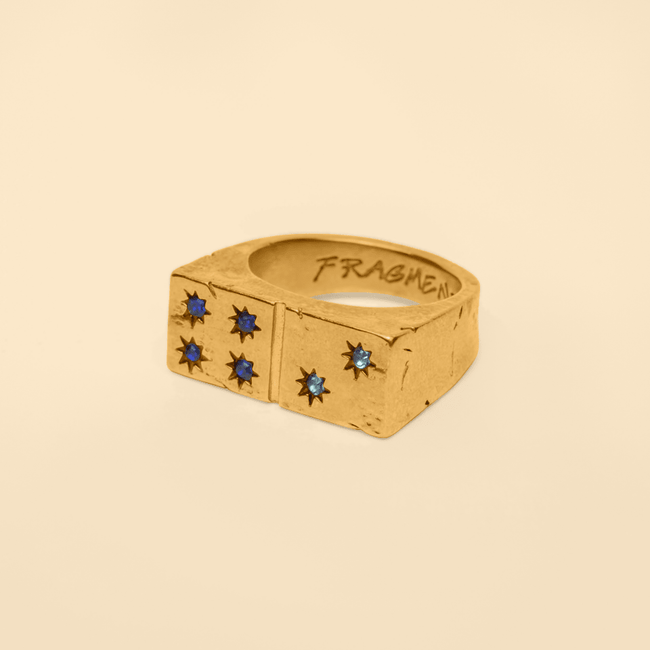DOMINO RING [GOLD] - FRAGMENT STUDIO