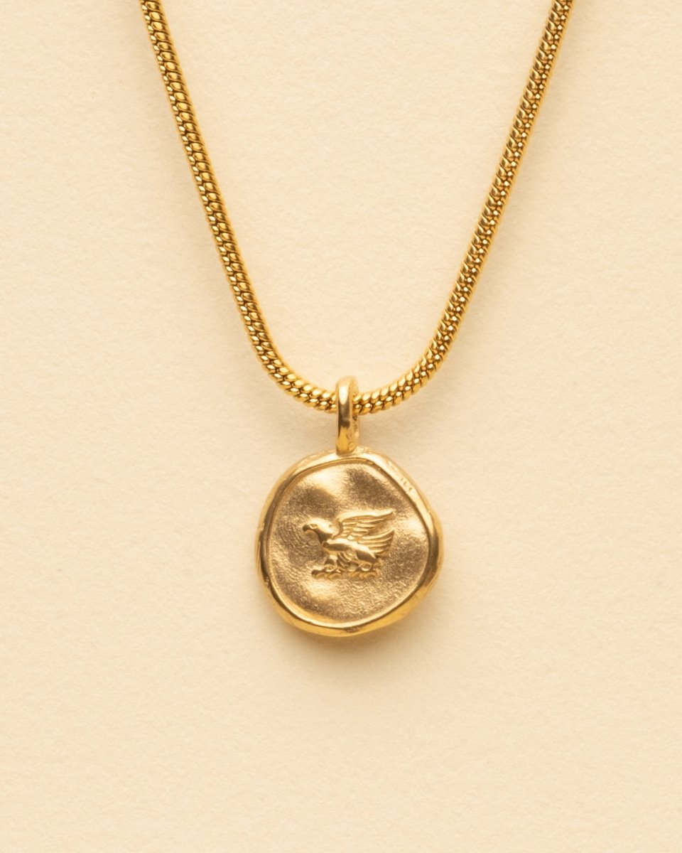 EAGLE MEDALLION PENDANT [GOLD] - FRAGMENT STUDIO