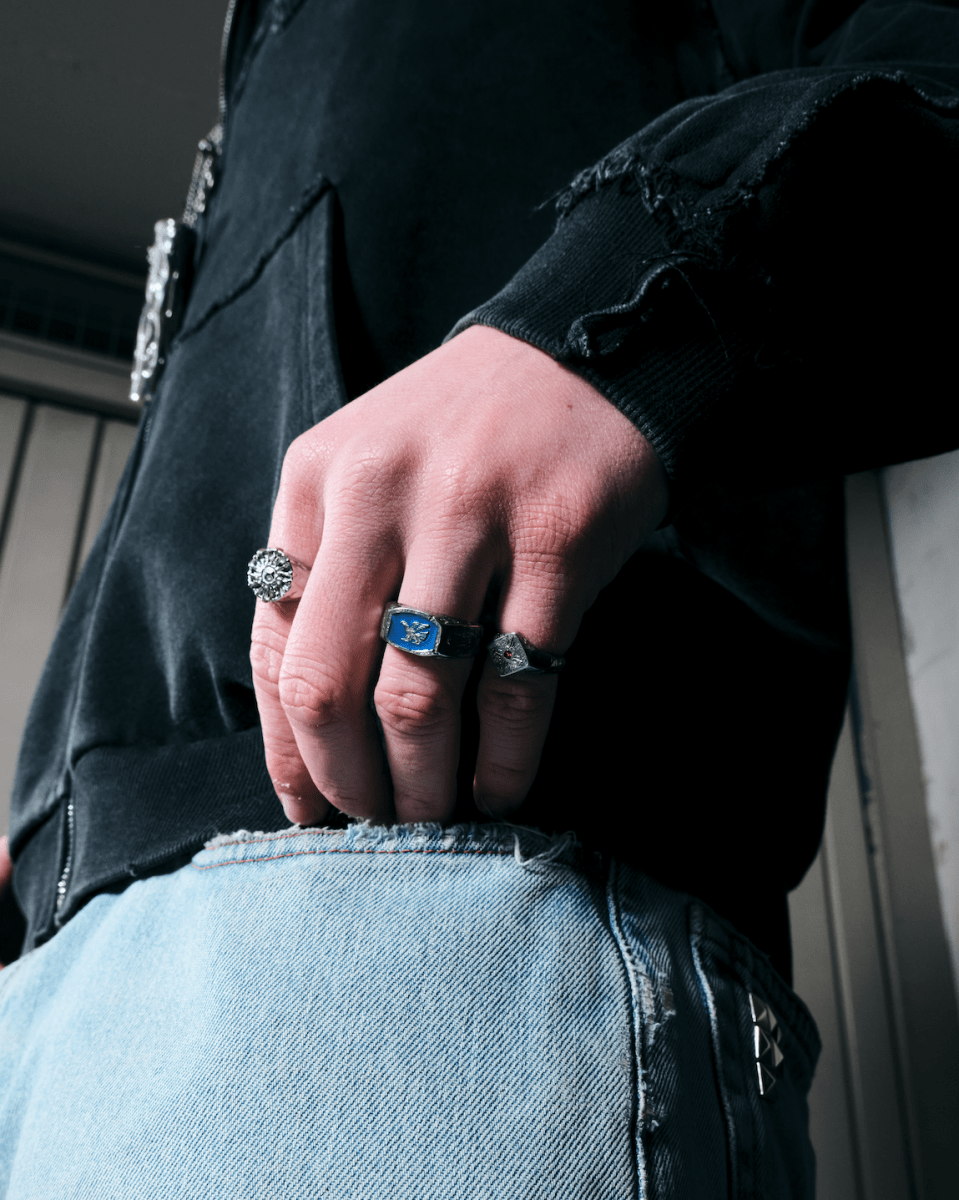 EAGLE RING - BLUE - FRAGMENT STUDIO