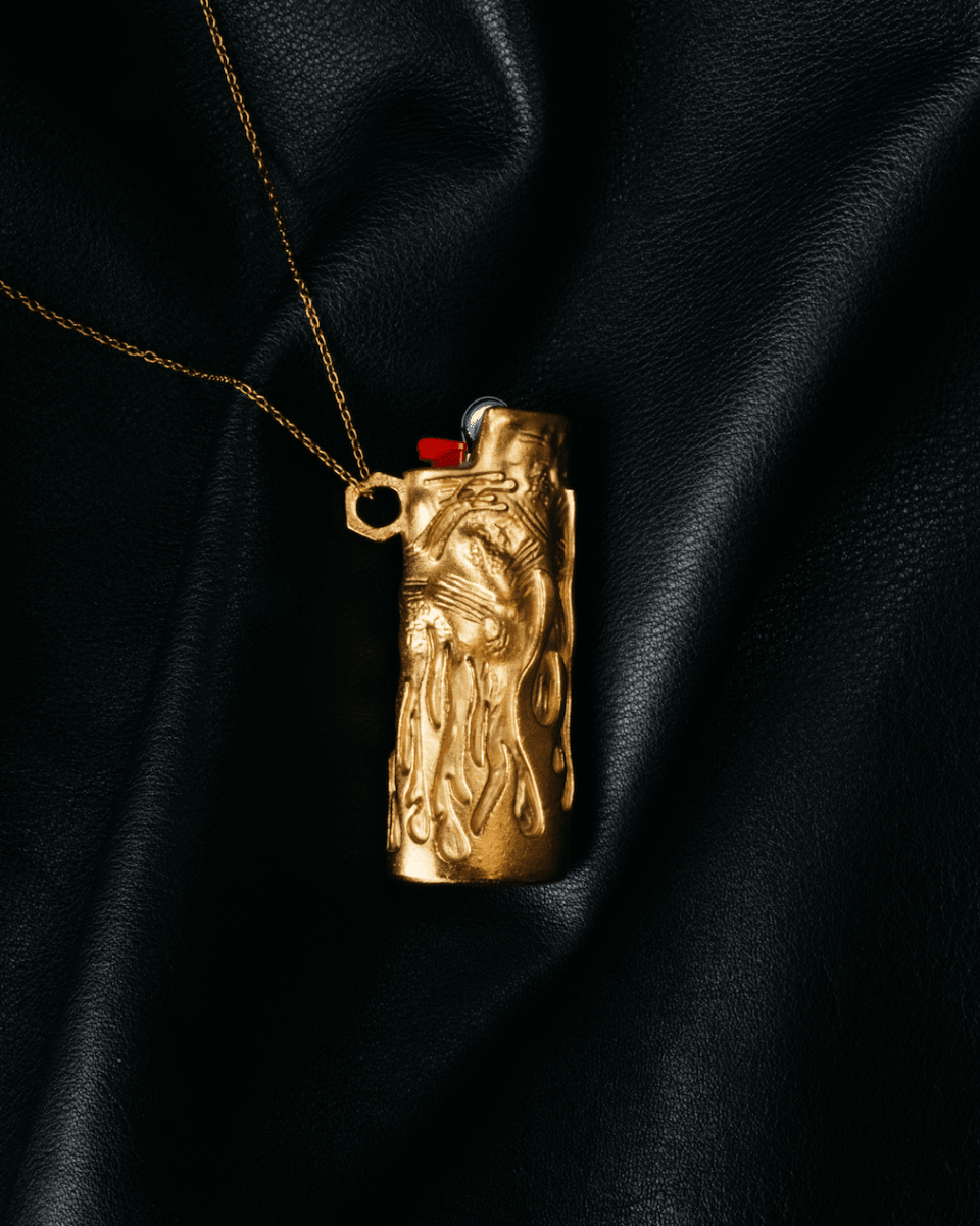FLAME LIGHTER HOLDER [GOLD] - FRAGMENT STUDIO