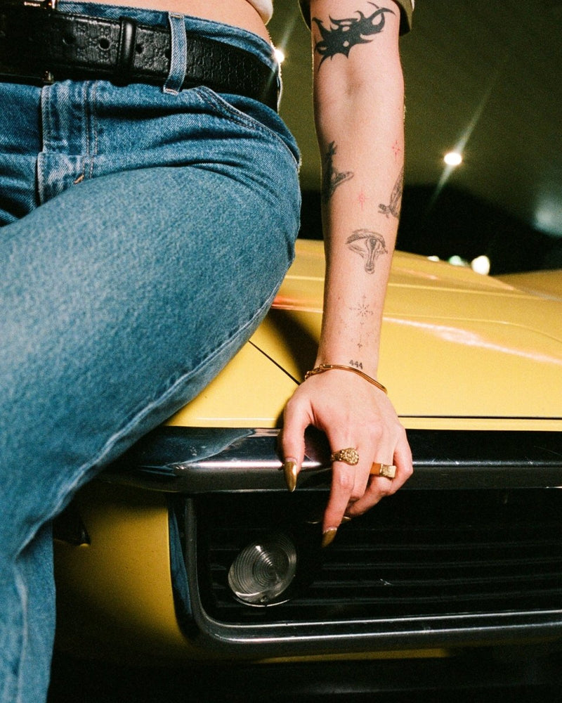 FLAME SIGNET RING [GOLD] - FRAGMENT STUDIO