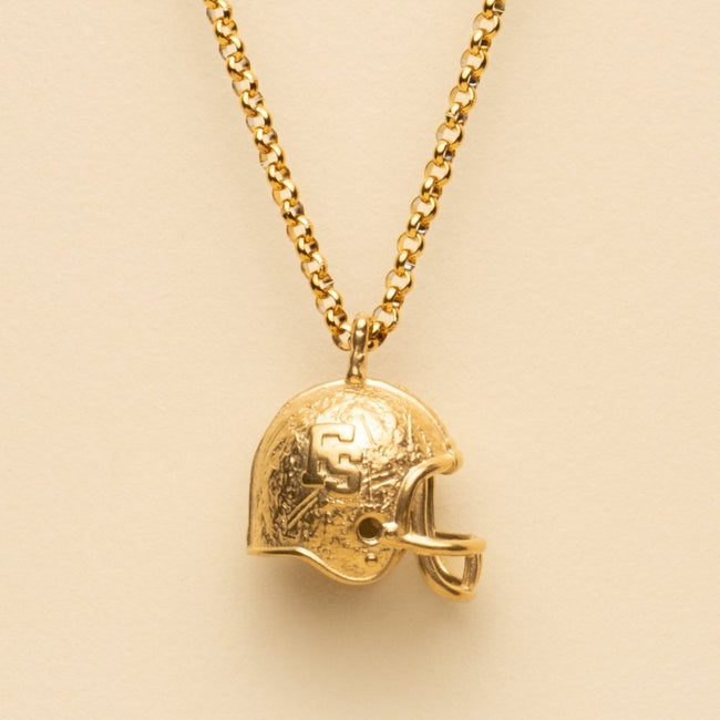 FOOTBALL HELMET PENDANT [GOLD] - FRAGMENT STUDIO