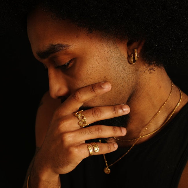 Frame Earring [Gold] - FRAGMENT STUDIO