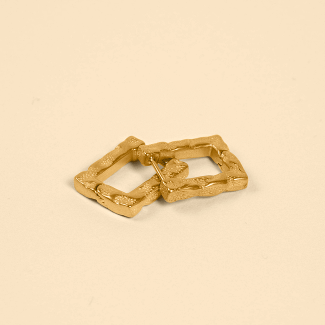 FRAME EARRING [GOLD] - FRAGMENT STUDIO