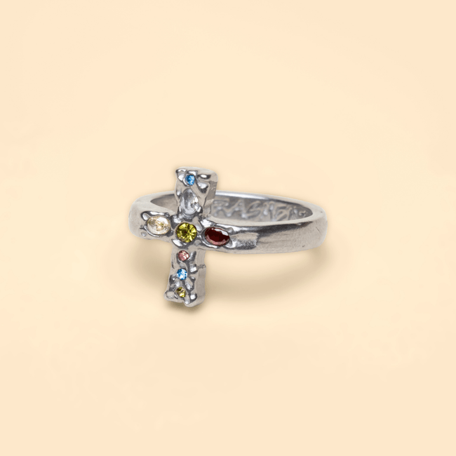 GEM CROSS RING - FRAGMENT STUDIO