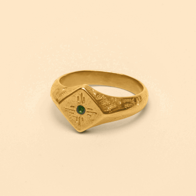 GREEN RAY RING [GOLD] - FRAGMENT STUDIO