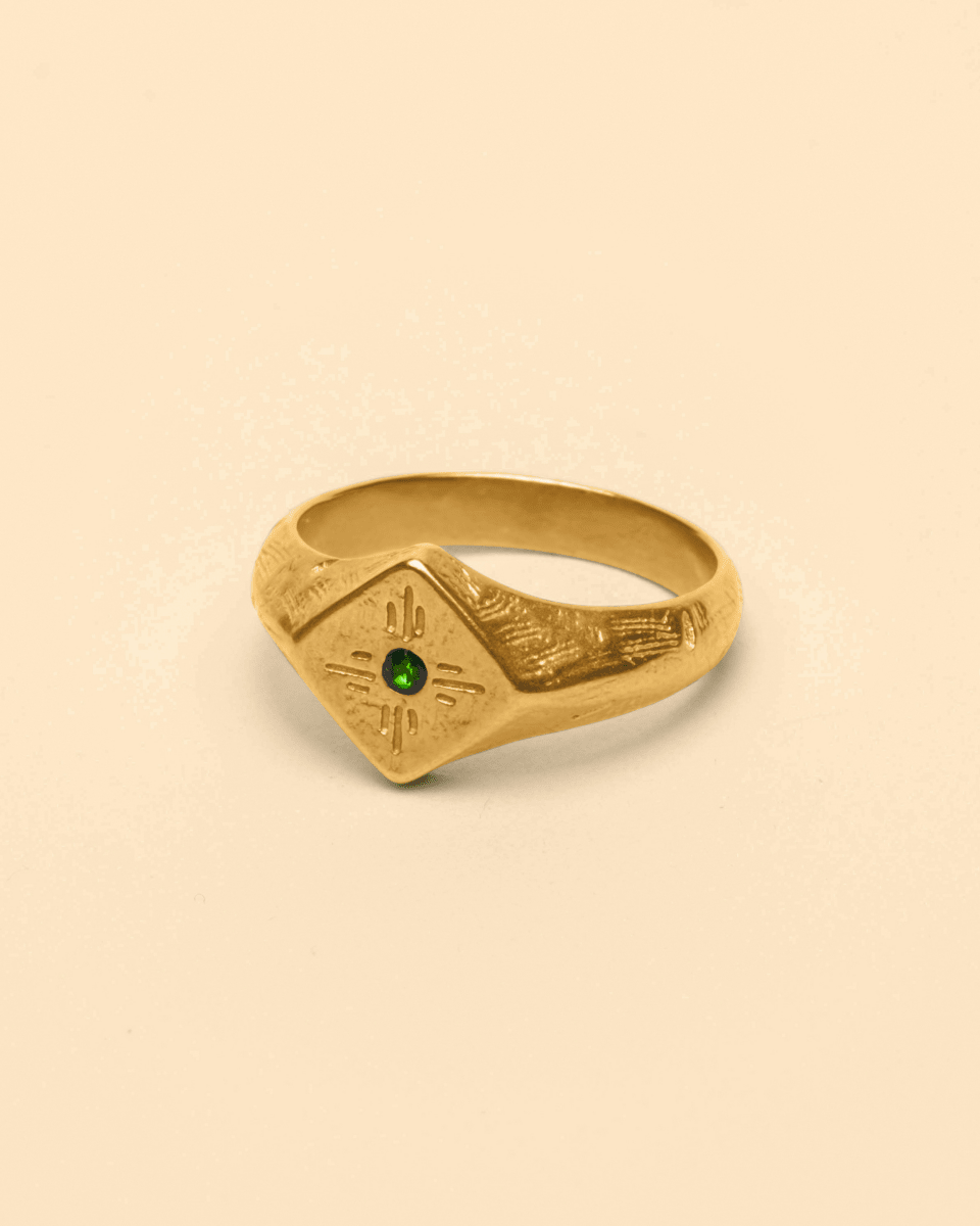 GREEN RAY RING [GOLD] - FRAGMENT STUDIO