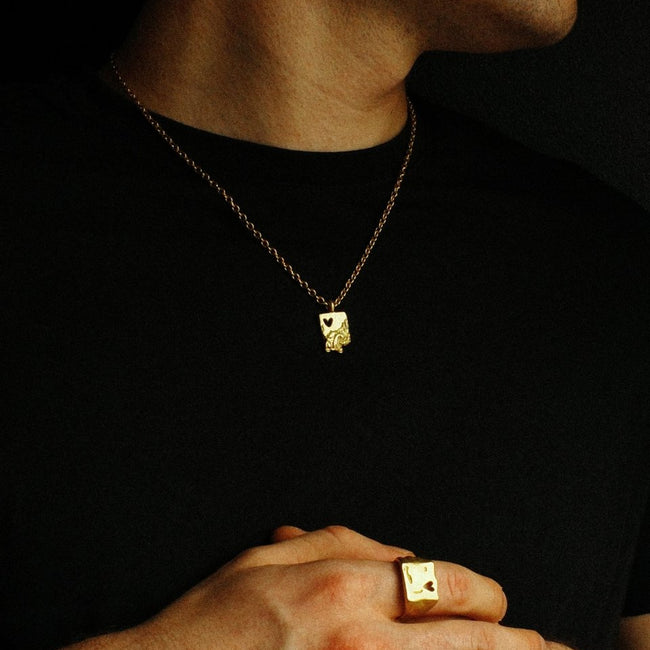 Heartless Necklace [Gold] - FRAGMENT STUDIO