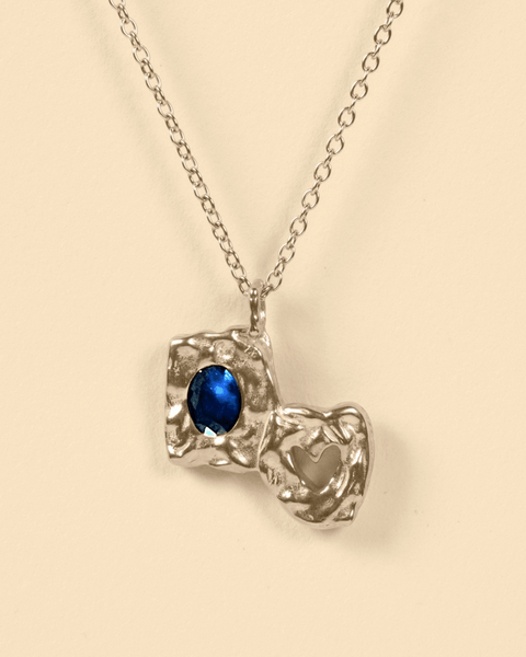 HEARTLESS PENDANT - BLUE SAPPHIRE