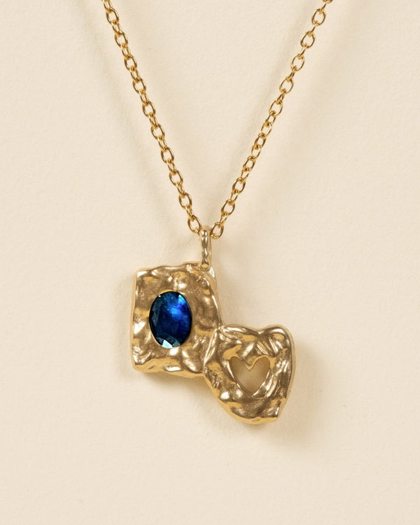 HEARTLESS PENDANT VOL 2 [GOLD] BLUE SAPHIR - FRAGMENT STUDIO