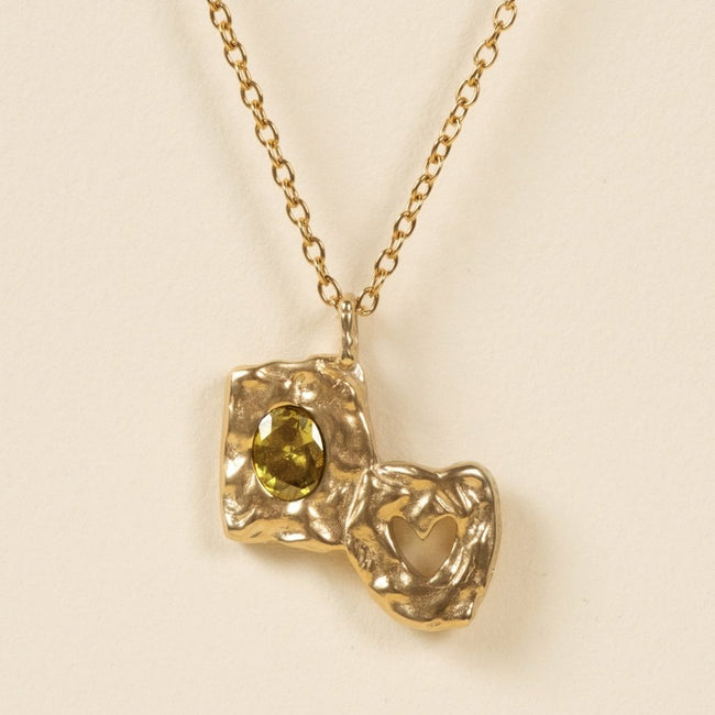 HEARTLESS PENDANT VOL 2 [GOLD] YELLOW TOPAZ - FRAGMENT STUDIO
