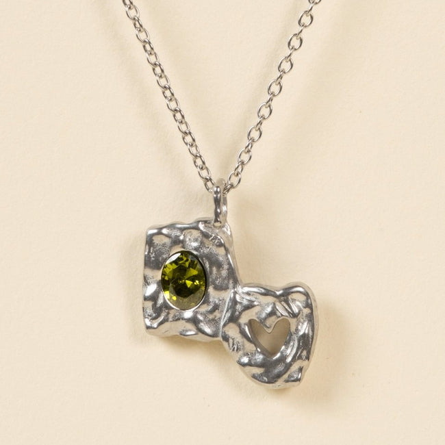 HEARTLESS PENDANT VOL 2 GREEN PERIDOT - FRAGMENT STUDIO