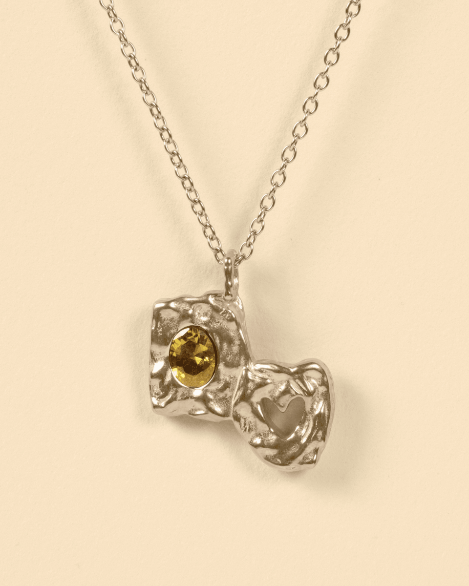 HEARTLESS PENDANT - YELLOW TOPAZ - FRAGMENT STUDIO