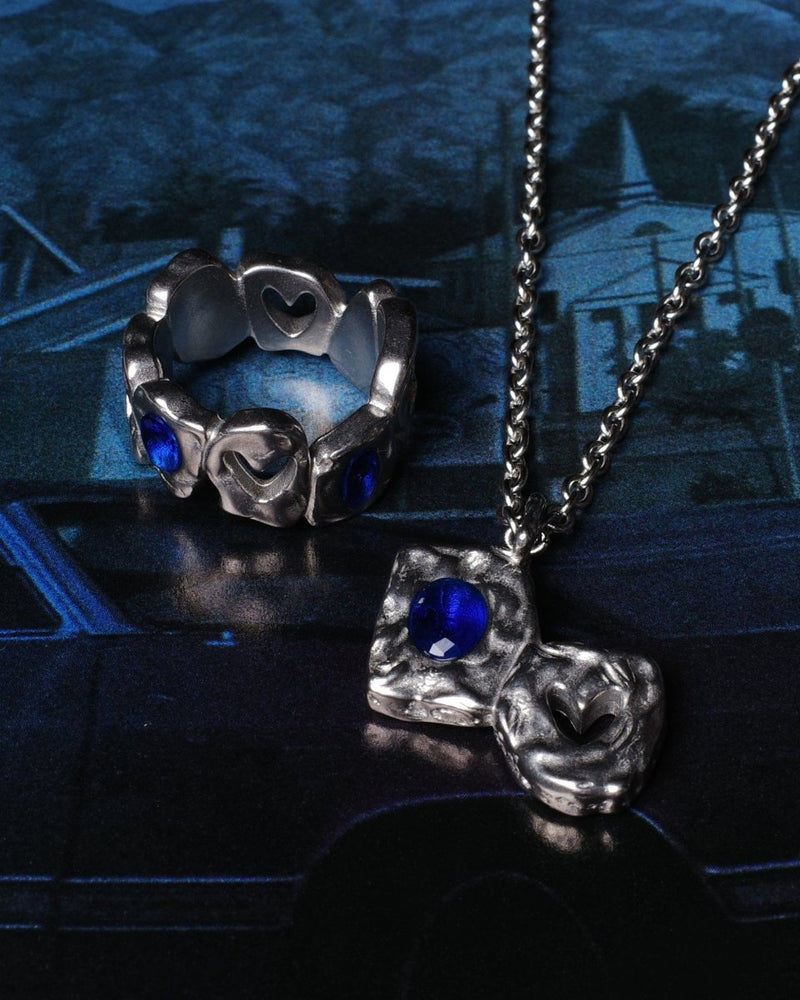 HEARTLESS RING - BLUE SAPPHIRE - FRAGMENT STUDIO