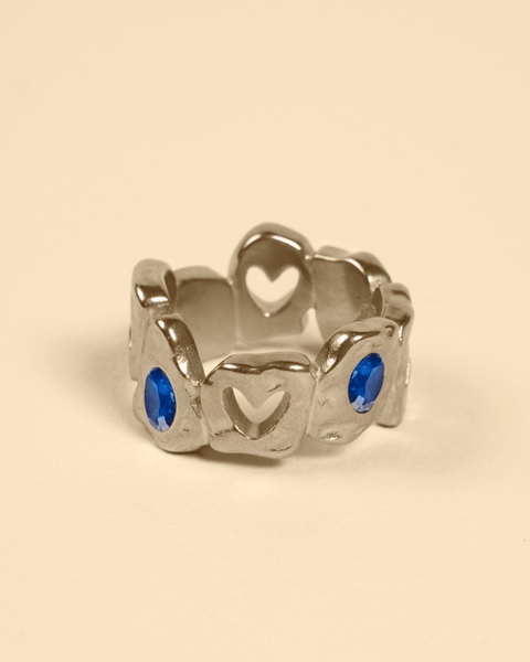 HEARTLESS RING - BLUE SAPPHIRE