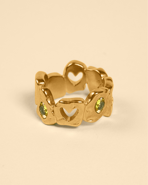 HEARTLESS RING [GOLD] - YELLOW TOPAZ