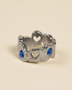 HEARTLESS RING VOL 2 BLUE SAPHIR - FRAGMENT STUDIO