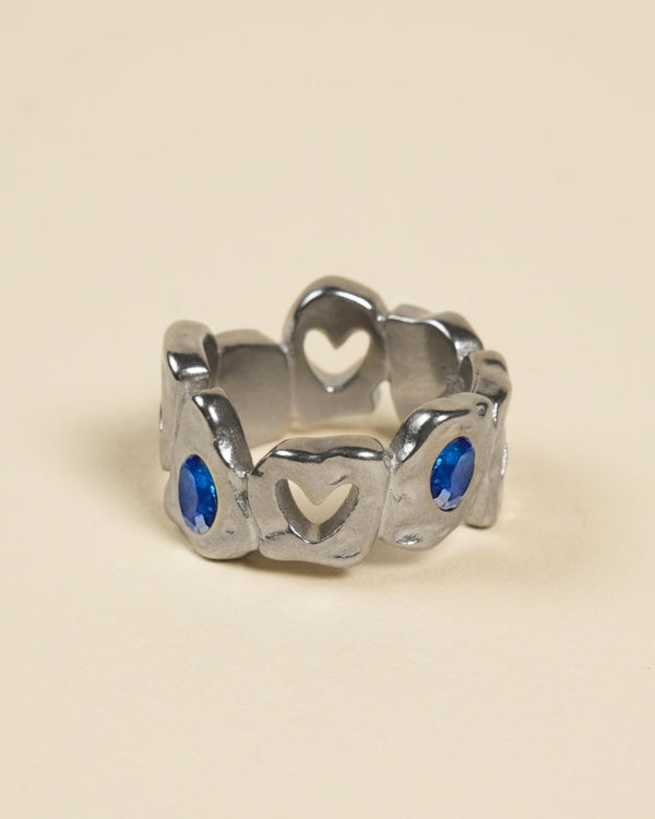 HEARTLESS RING VOL 2 BLUE SAPHIR - FRAGMENT STUDIO