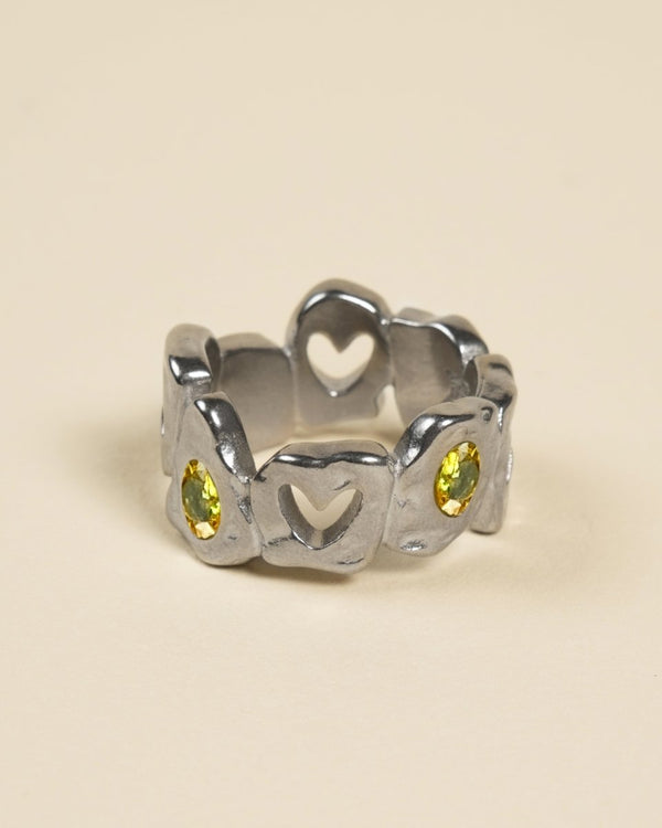 HEARTLESS RING VOL 2 YELLOW TOPAZ - FRAGMENT STUDIO