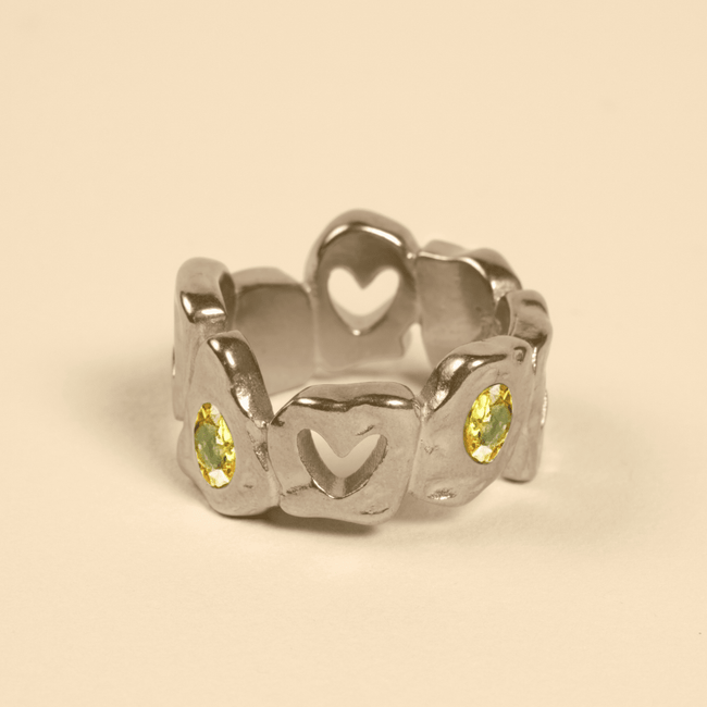 HEARTLESS RING - YELLOW TOPAZ - FRAGMENT STUDIO