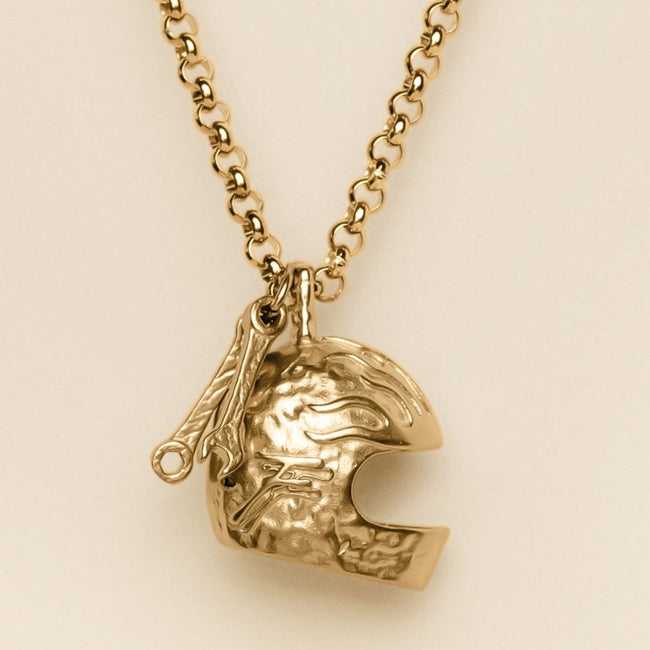 HELMET PENDANT [GOLD] - FRAGMENT STUDIO