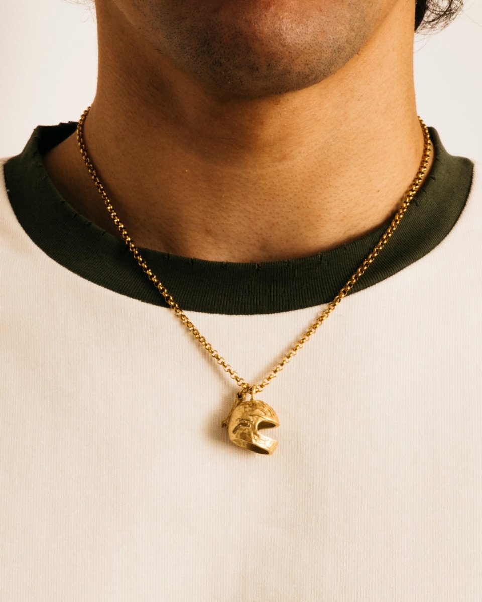 HELMET PENDANT [GOLD] - FRAGMENT STUDIO