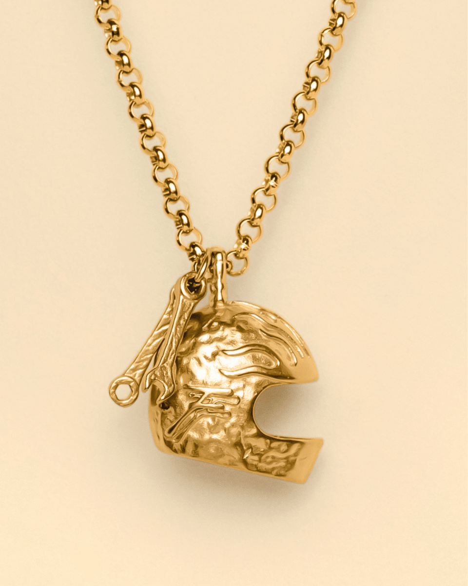 HELMET PENDANT [GOLD] - FRAGMENT STUDIO