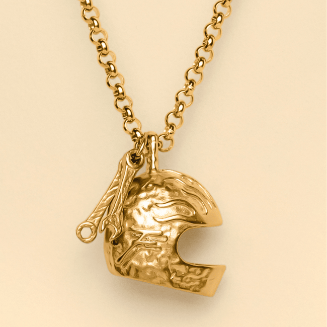 HELMET PENDANT [GOLD] - FRAGMENT STUDIO