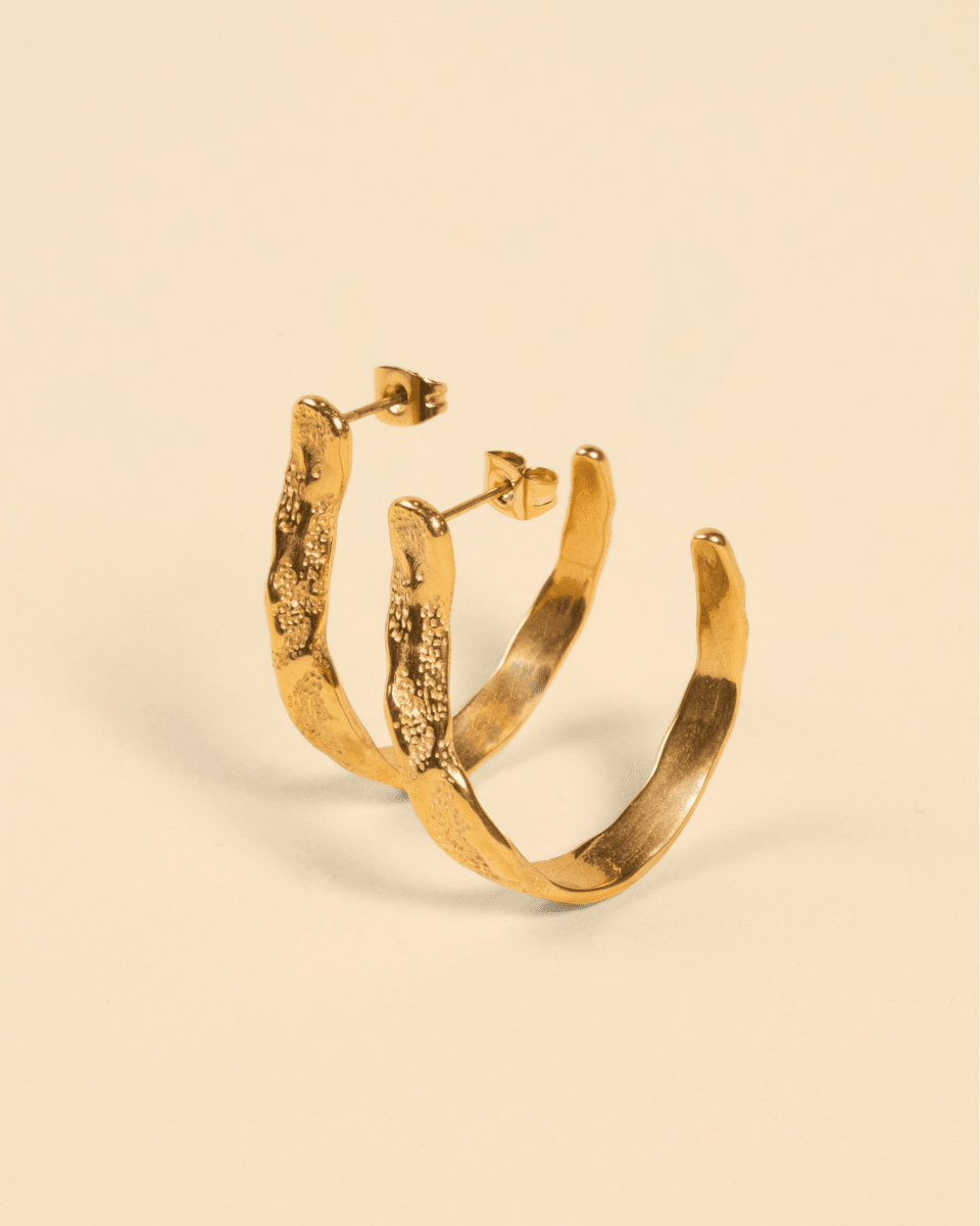 HOOK EARRING [GOLD] - FRAGMENT STUDIO