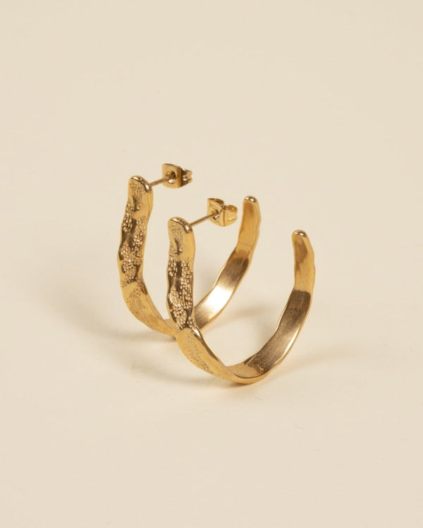 HOOK EARRING [GOLD] - FRAGMENT STUDIO