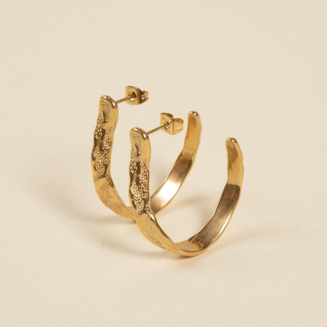 HOOK EARRING [GOLD] - FRAGMENT STUDIO