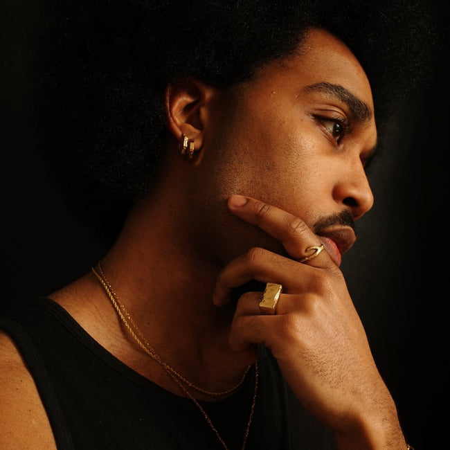 Infinite Earring [Gold] - FRAGMENT STUDIO