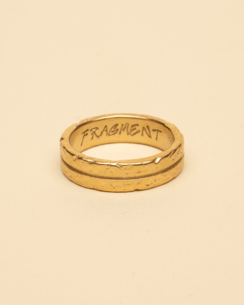 LINE RING [GOLD] - FRAGMENT STUDIO