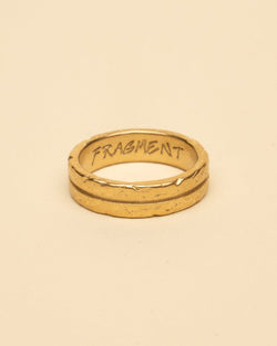 LINE RING [GOLD] - FRAGMENT STUDIO