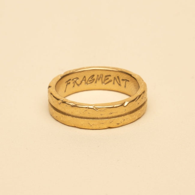 LINE RING [GOLD] - FRAGMENT STUDIO
