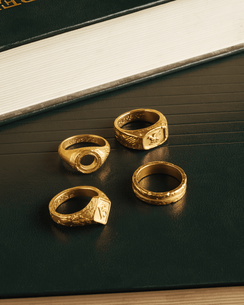 LINE RING [GOLD] - FRAGMENT STUDIO