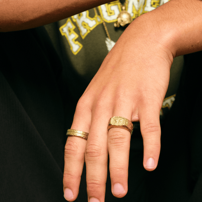 LINE RING [GOLD] - FRAGMENT STUDIO