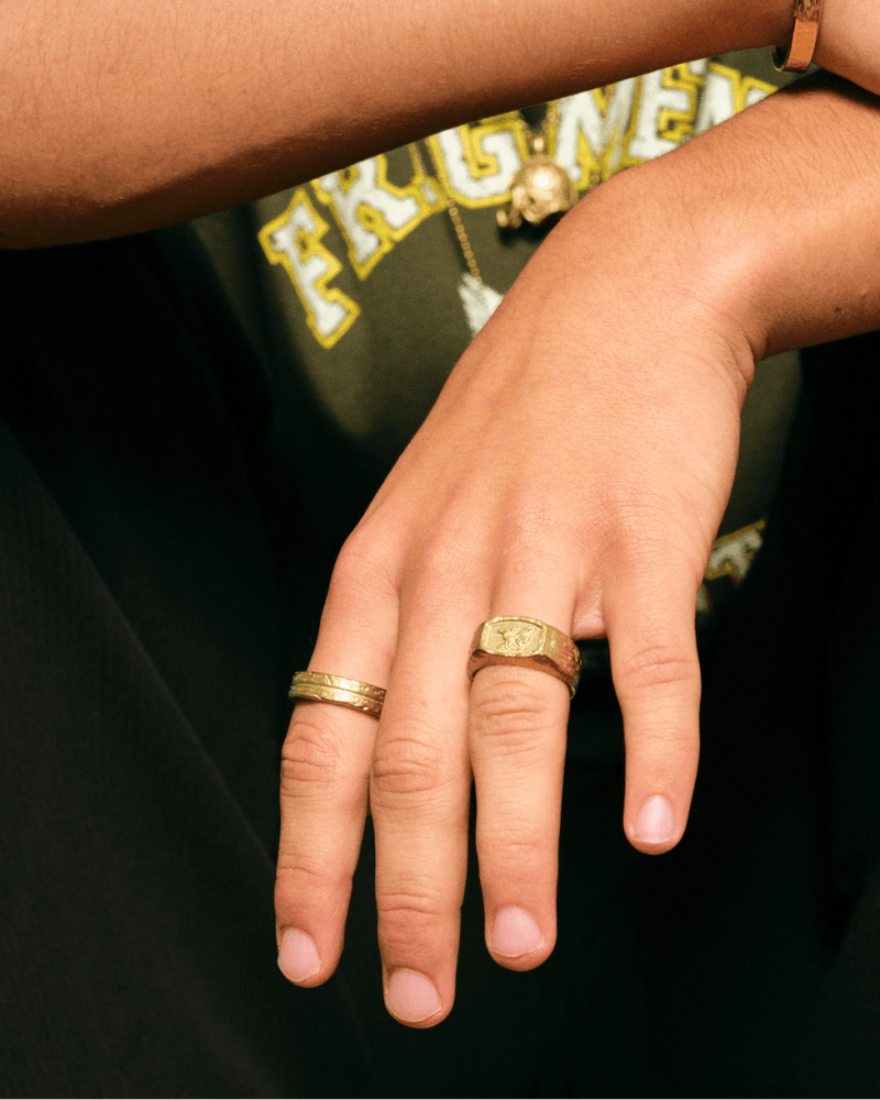LINE RING [GOLD] - FRAGMENT STUDIO