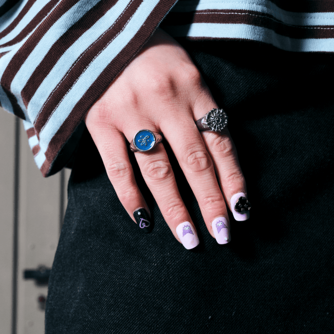 LOST PETAL RING - BLUE - FRAGMENT STUDIO