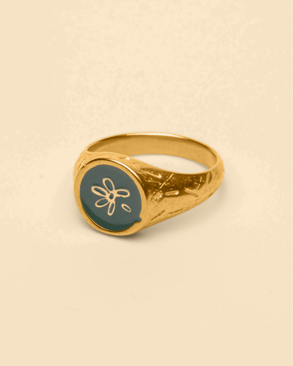 LOST PETAL RING [GOLD] - KHAKI - FRAGMENT STUDIO