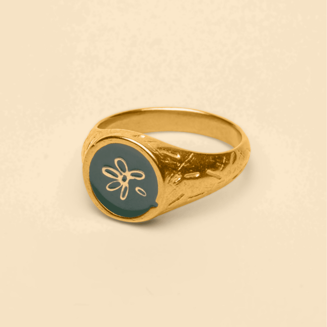 LOST PETAL RING [GOLD] - KHAKI - FRAGMENT STUDIO