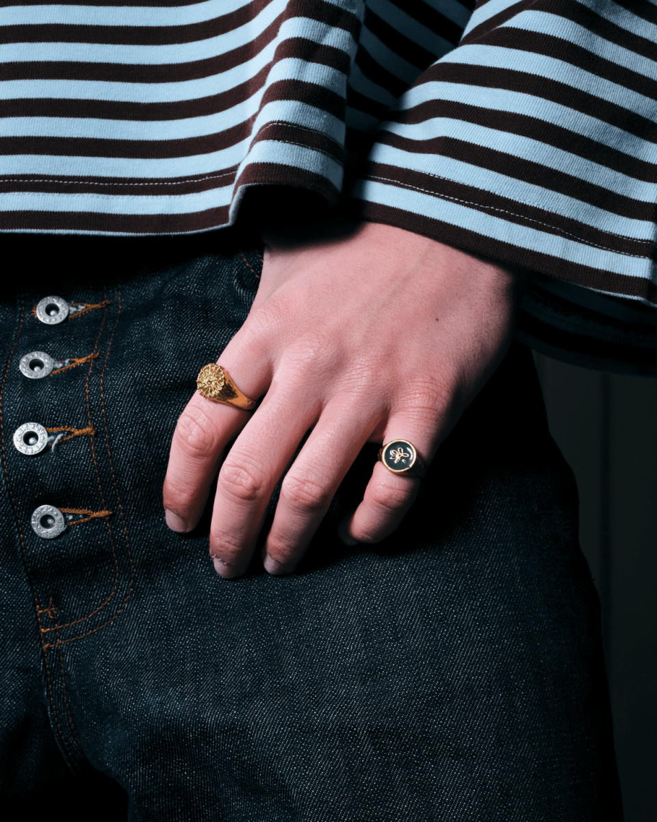 LOST PETAL RING [GOLD] - KHAKI - FRAGMENT STUDIO