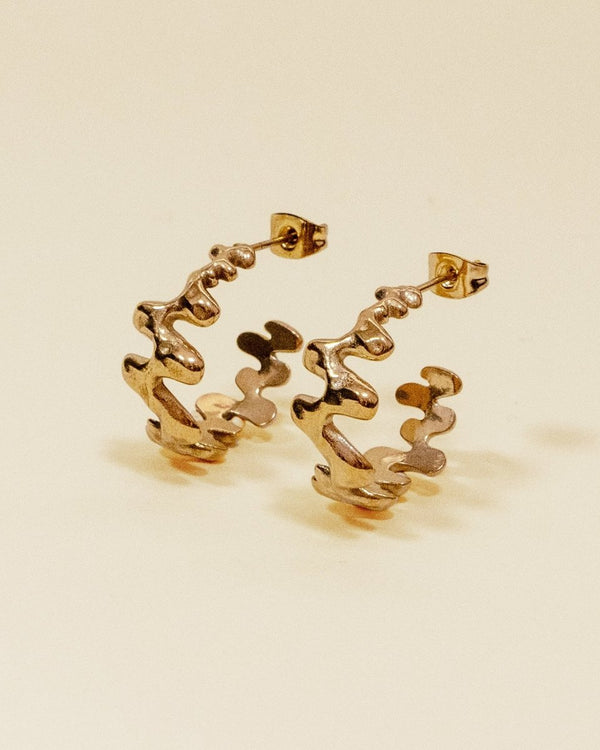 MAGMA EARRING [GOLD] - FRAGMENT STUDIO