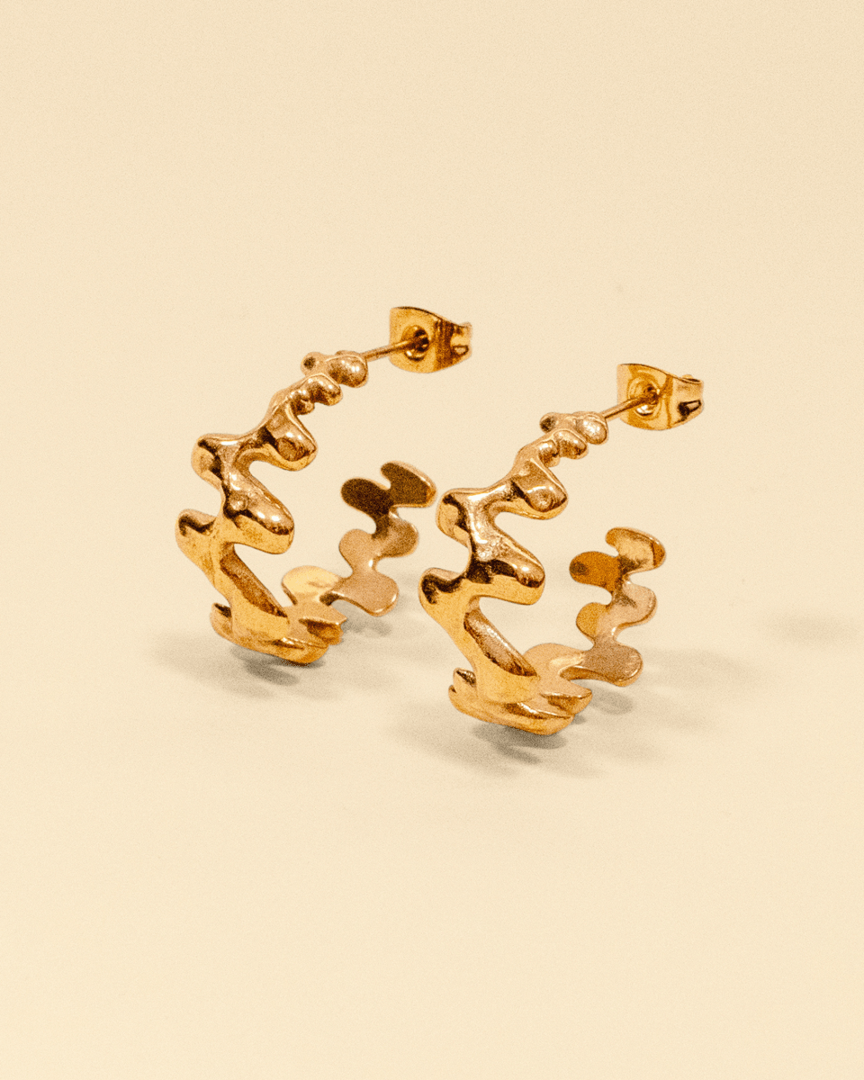 MAGMA EARRING [GOLD] - FRAGMENT STUDIO