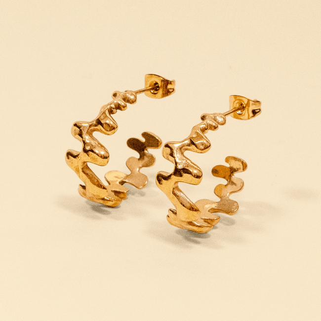 MAGMA EARRING [GOLD] - FRAGMENT STUDIO