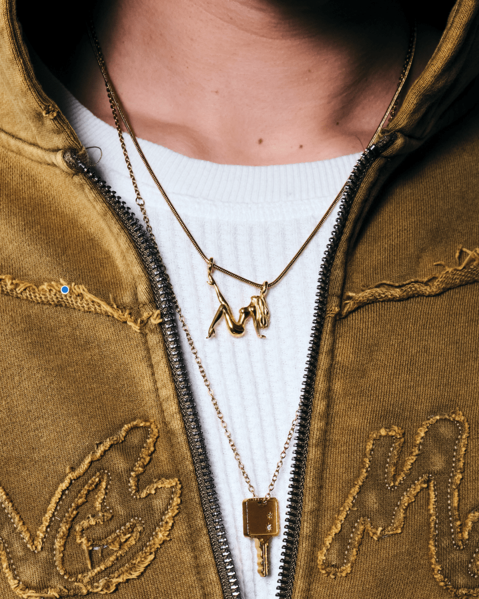 PIN - UP NECKLACE [GOLD] - FRAGMENT STUDIO