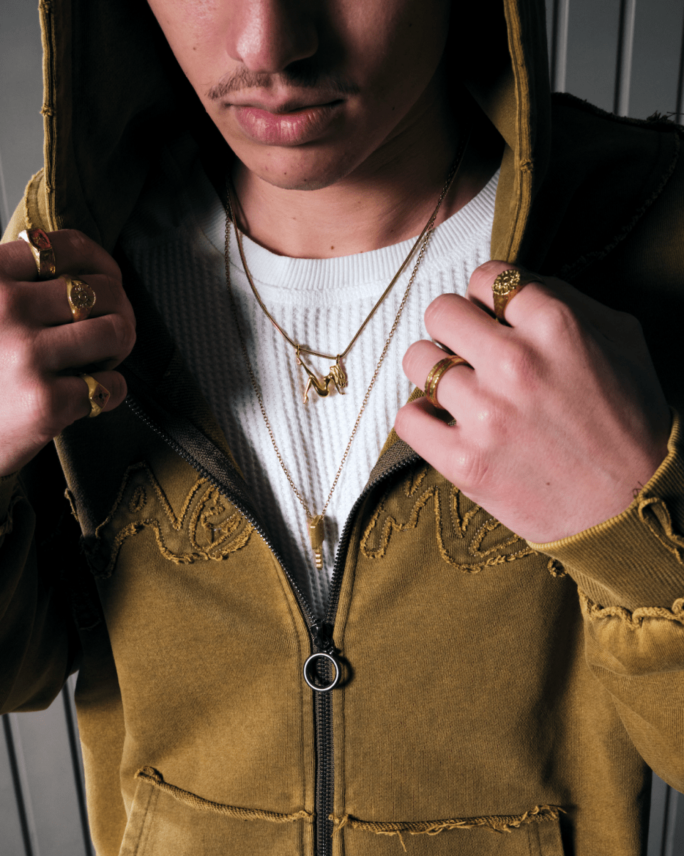 PIN - UP NECKLACE [GOLD] - FRAGMENT STUDIO