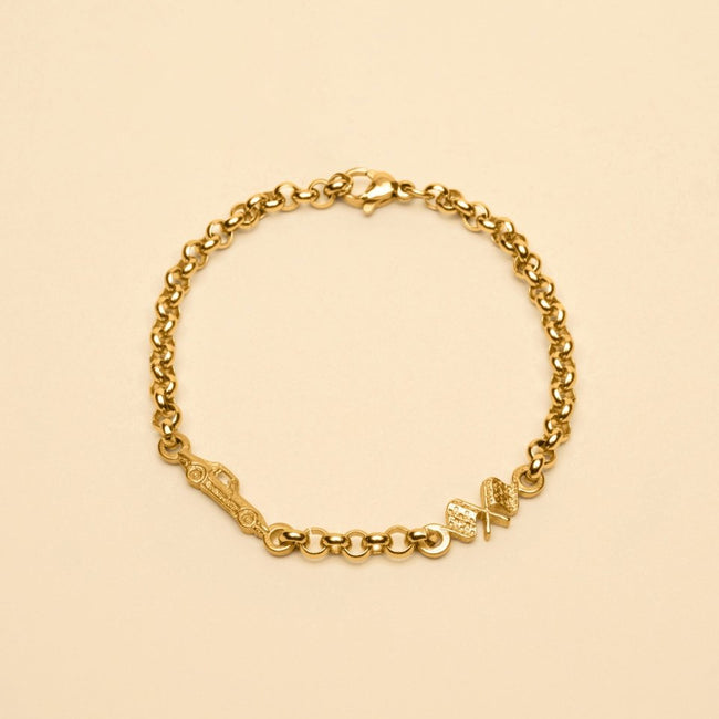 RACING BRACELET [GOLD] - FRAGMENT STUDIO