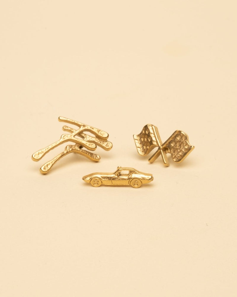 RACING PINS [GOLD] - FRAGMENT STUDIO