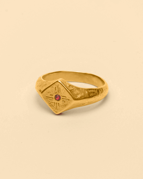 RED RAY RING [GOLD]